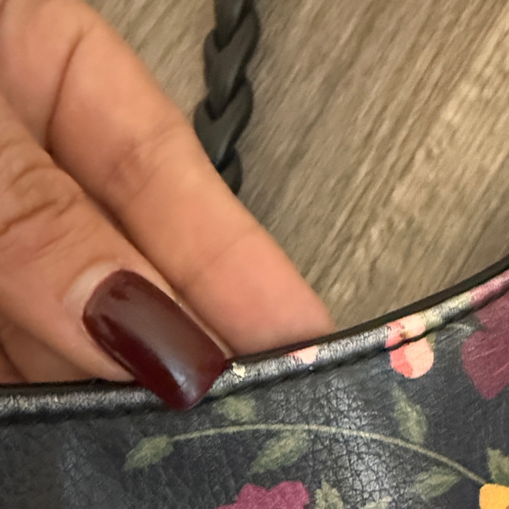 Apt. 9 Black and Pink Floral Shoulder Bag and Wallet - Picture 10 of 16